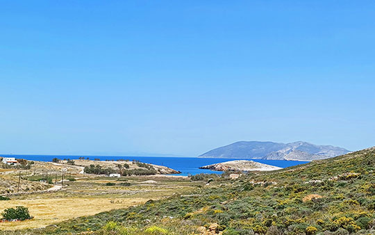 Θέα από το Livadi Beach Houses στη Φολέγανδρο